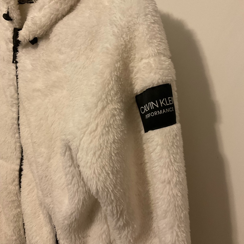 Calvin Klein - White Furry Coat